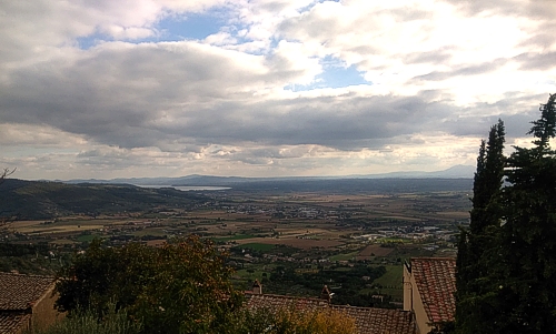 Vista panoramica da Cortona
